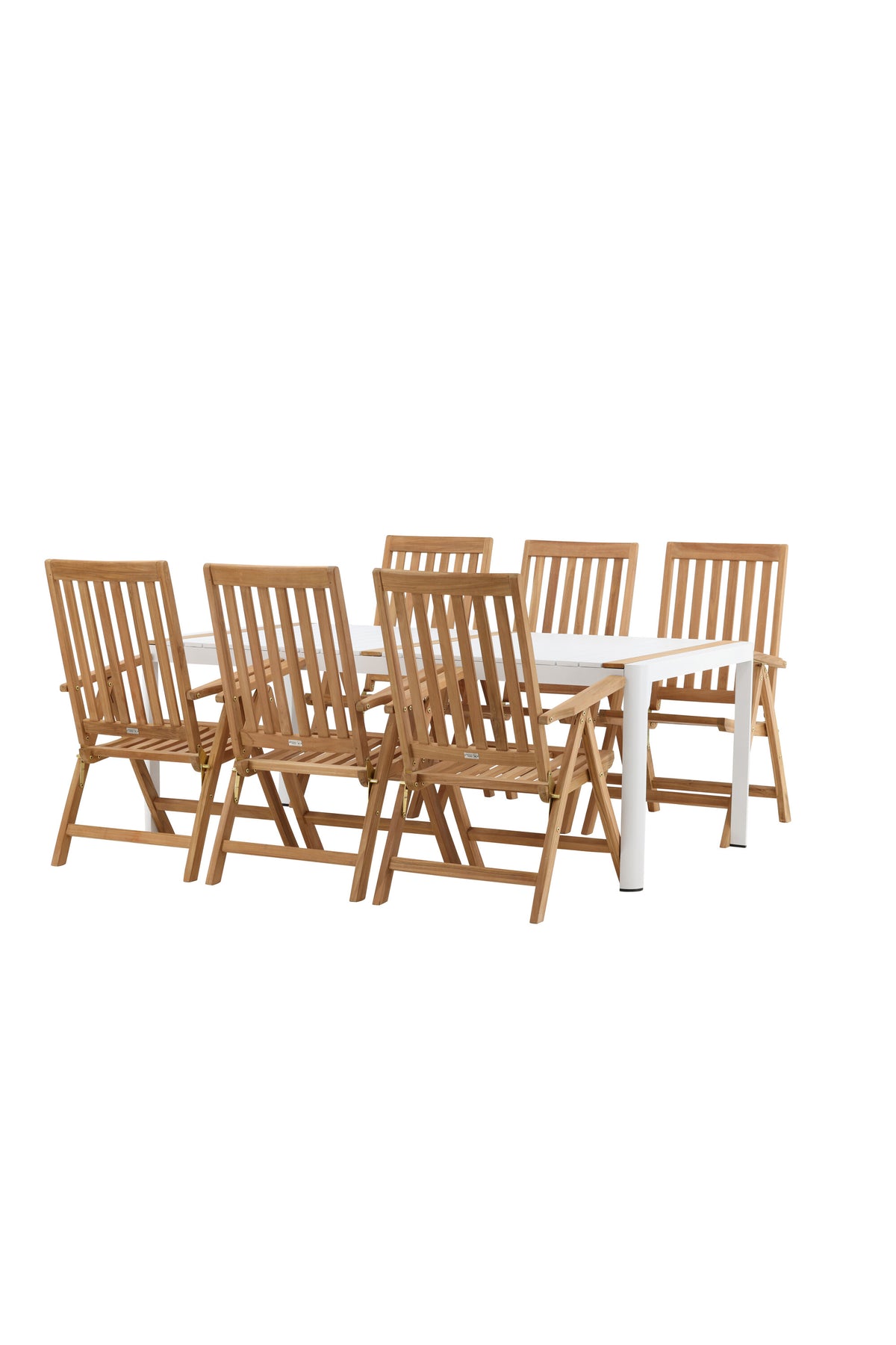 Togo Matbord med Kenya Stolarna – Bord: 75x200x100 Stol: 73x105x62