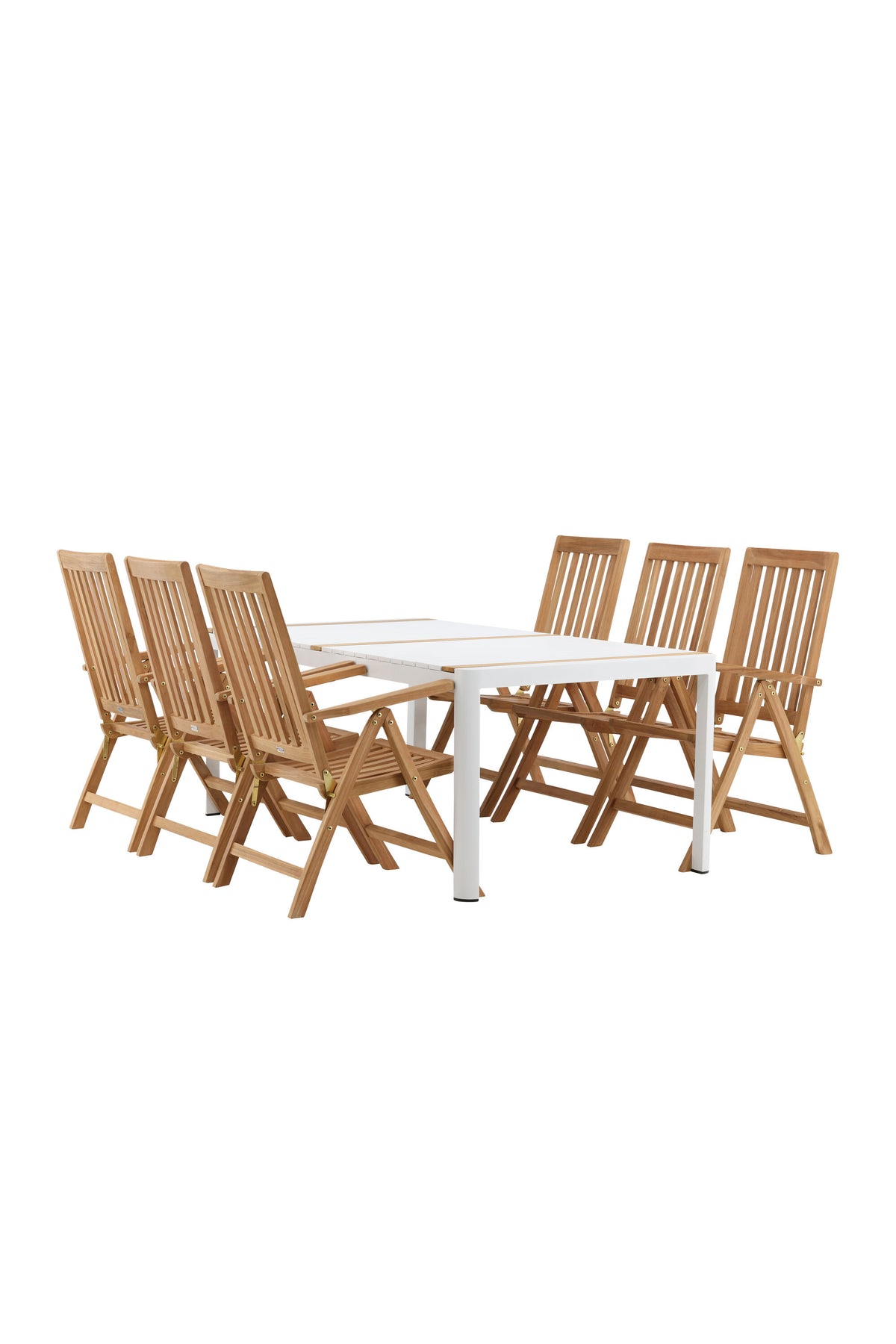 Togo Matbord med Kenya Stolarna – Bord: 75x200x100 Stol: 73x105x62