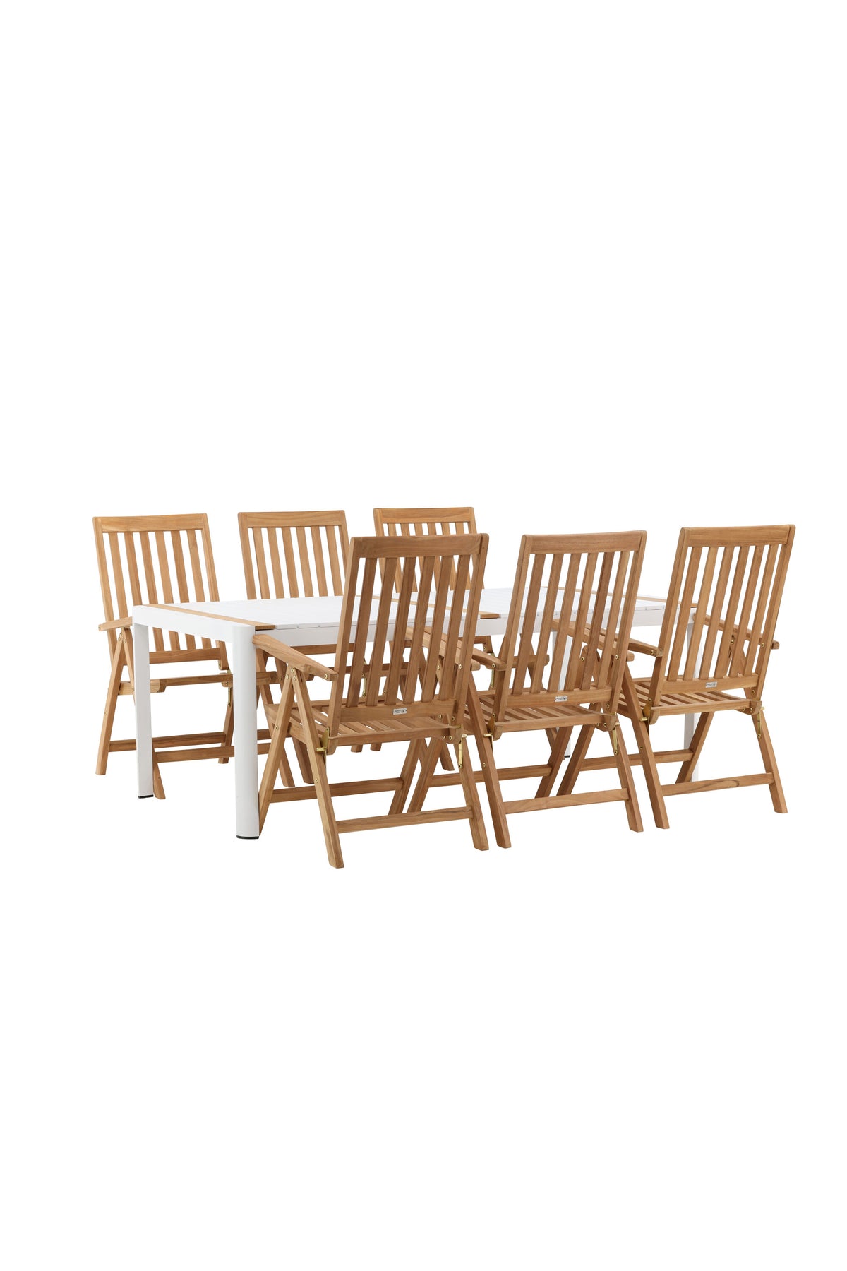 Togo Matbord med Kenya Stolarna – Bord: 75x200x100 Stol: 73x105x62