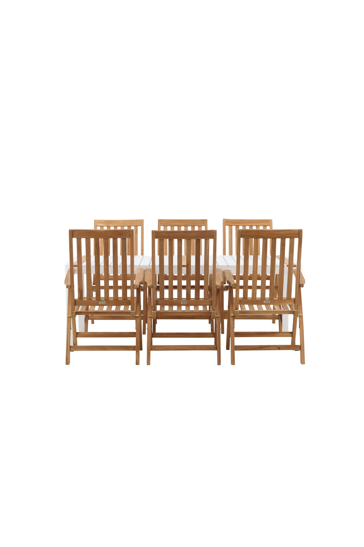 Togo Matbord med Kenya Stolarna – Bord: 75x200x100 Stol: 73x105x62