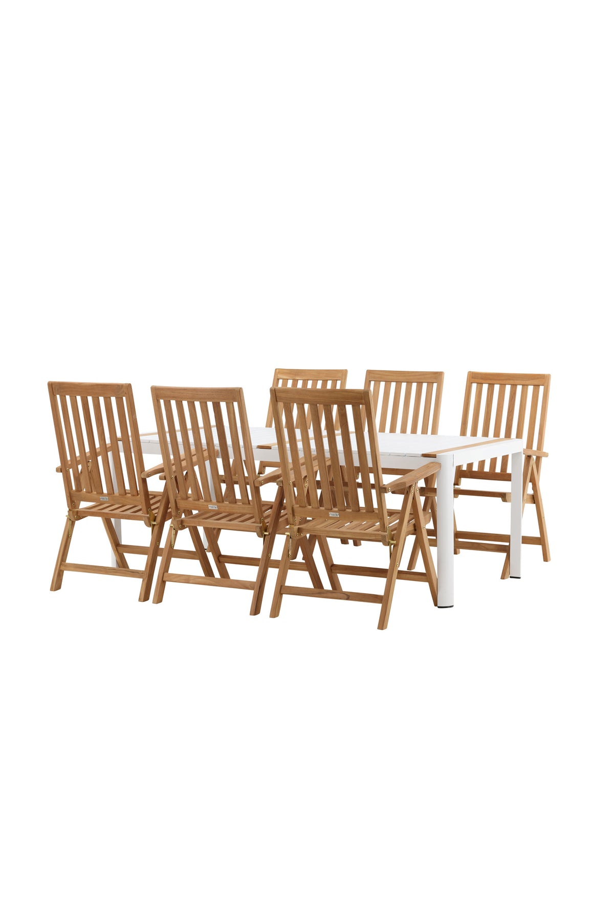 Togo Matbord med Kenya Stolarna – Bord: 75x200x100 Stol: 73x105x62