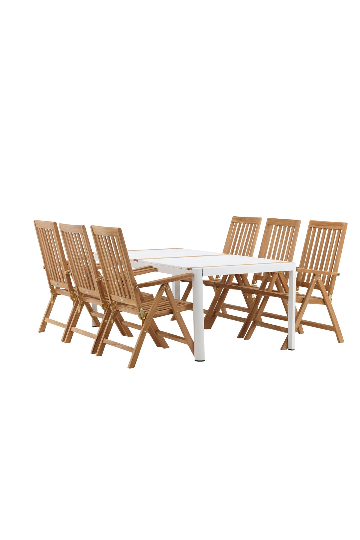 Togo Matbord med Kenya Stolarna – Bord: 75x200x100 Stol: 73x105x62