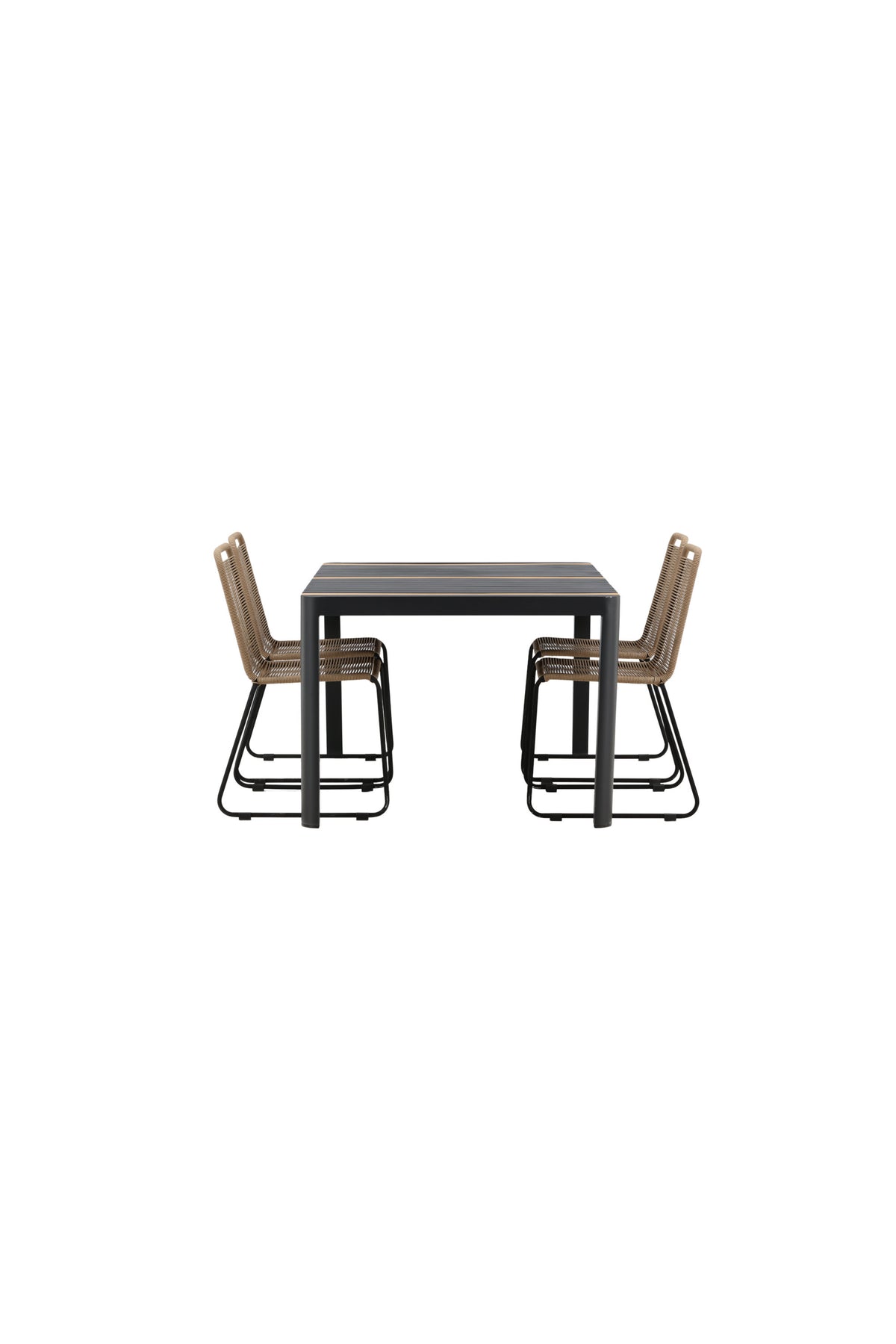 Togo Matbord med Lindos Stolarna – Bord: 75x150x90 Stol: 59x86x57