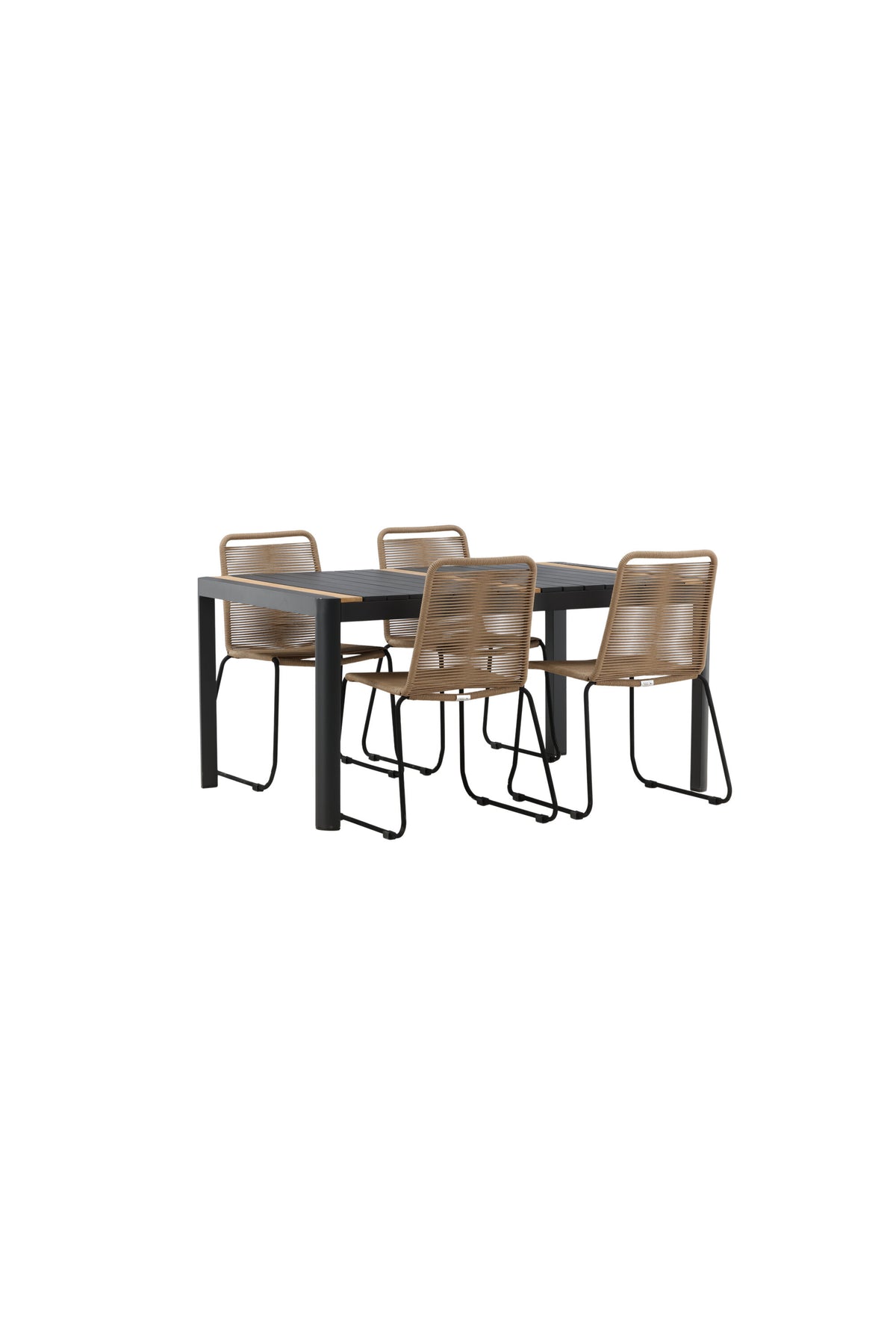 Togo Matbord med Lindos Stolarna – Bord: 75x150x90 Stol: 59x86x57