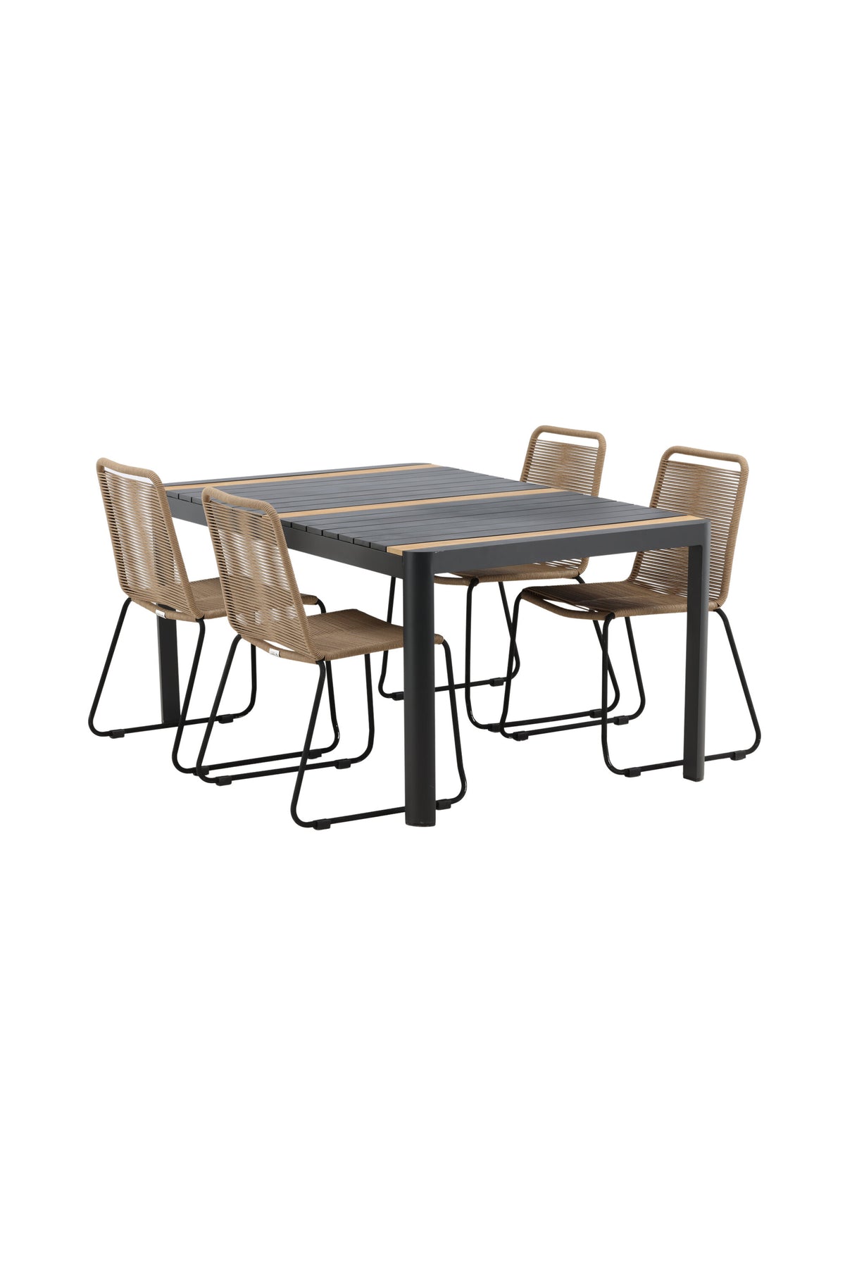 Togo Matbord med Lindos Stolarna – Bord: 75x150x90 Stol: 59x86x57