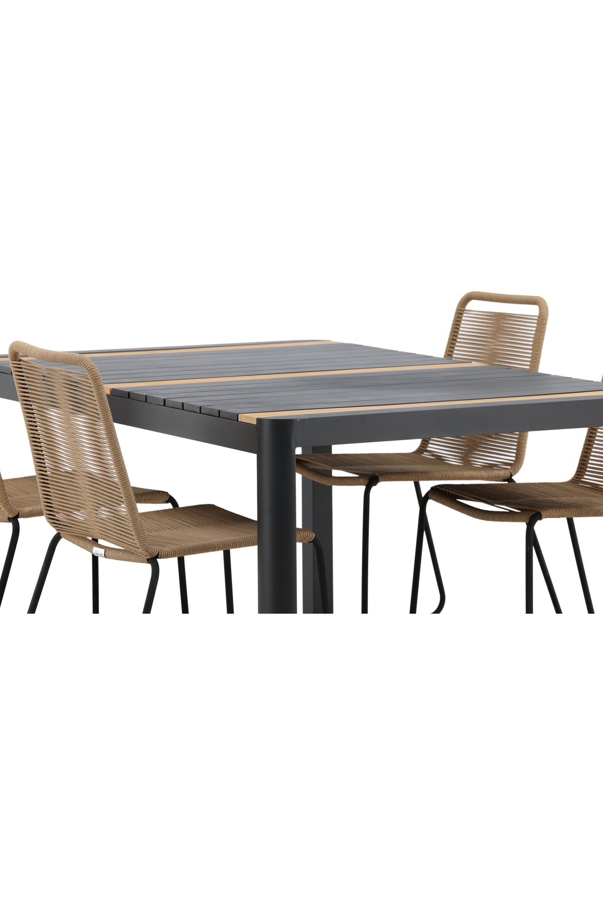Togo Matbord med Lindos Stolarna – Bord: 75x150x90 Stol: 59x86x57