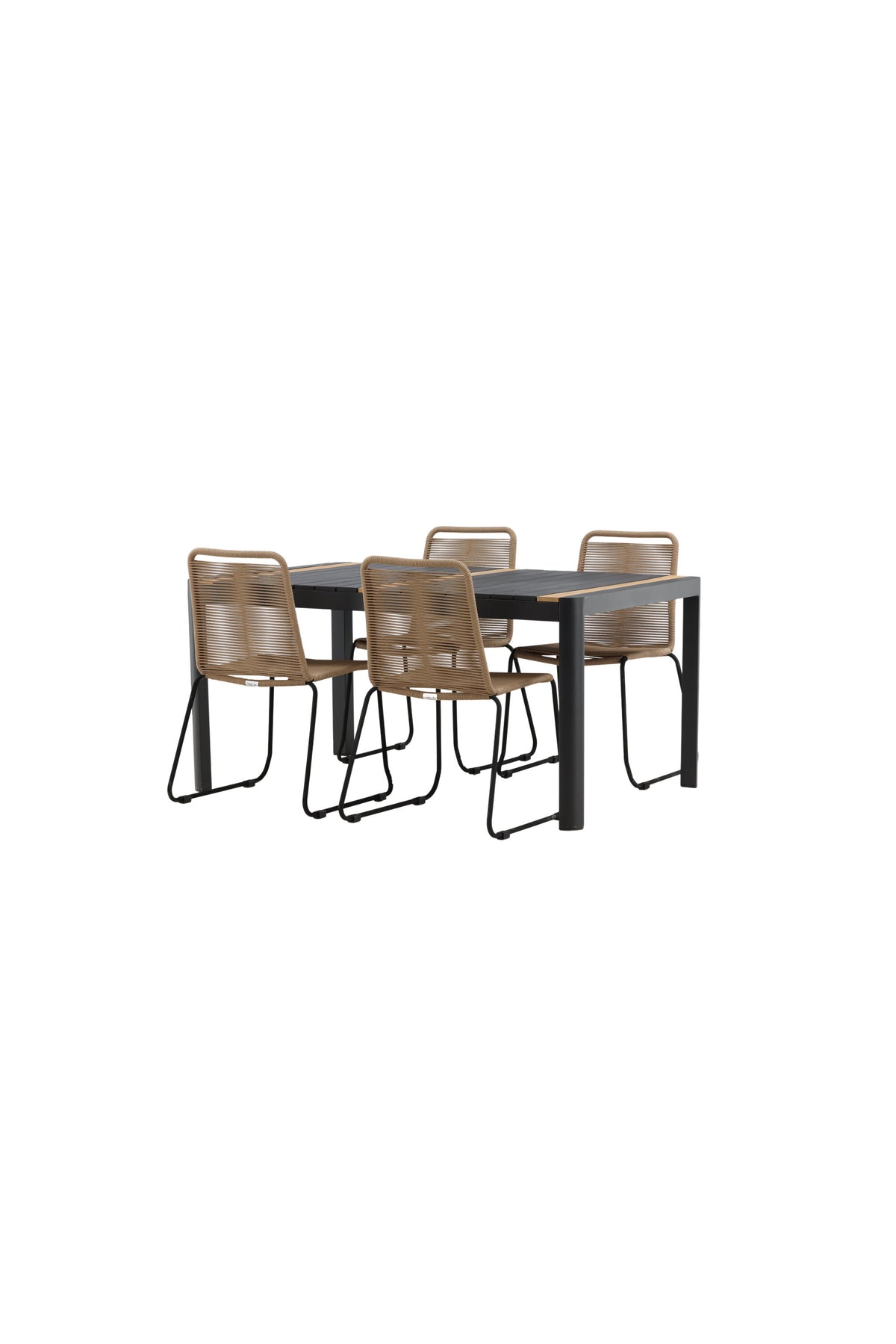 Togo Matbord med Lindos Stolarna – Bord: 75x150x90 Stol: 59x86x57