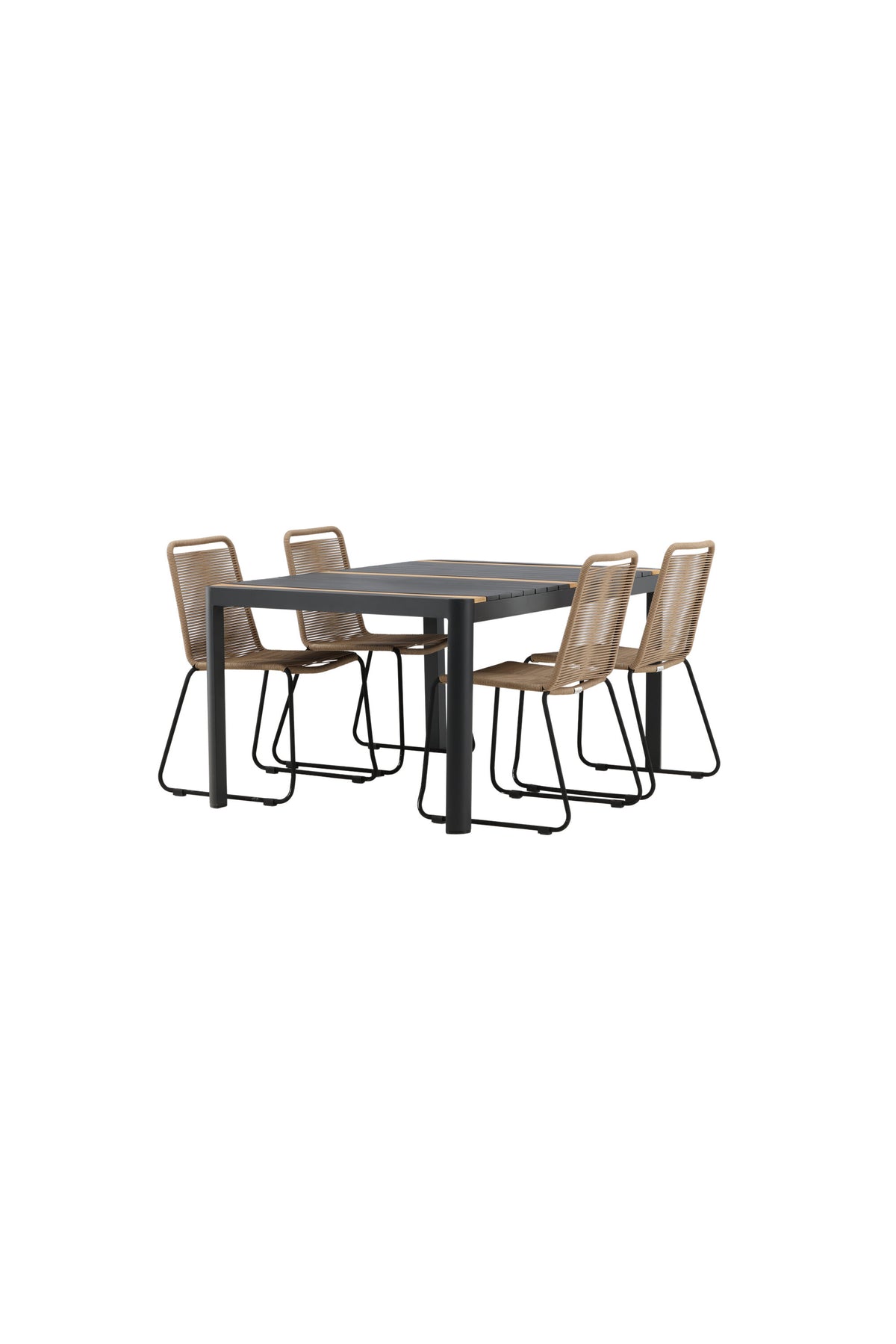 Togo Matbord med Lindos Stolarna – Bord: 75x150x90 Stol: 59x86x57