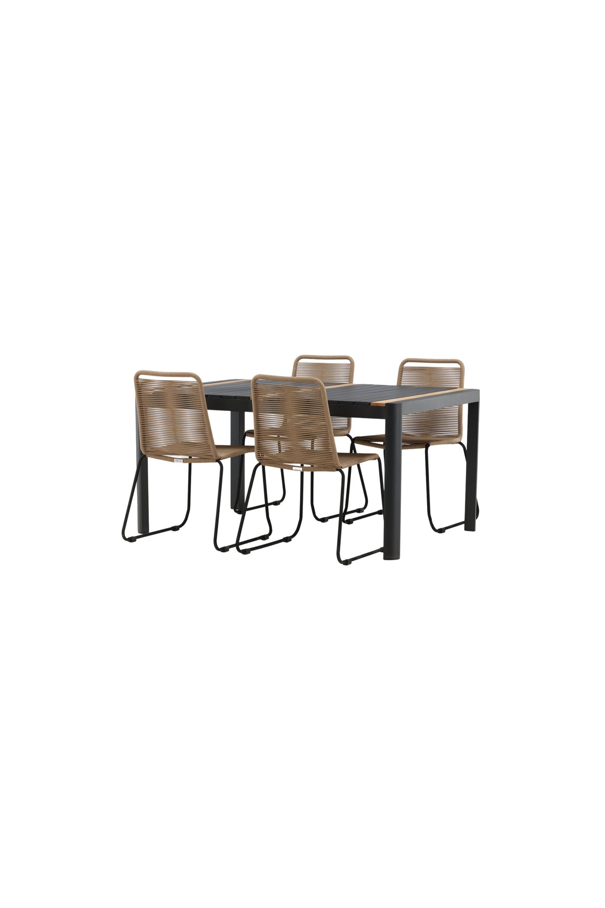 Togo Matbord med Lindos Stolarna – Bord: 75x150x90 Stol: 59x86x57