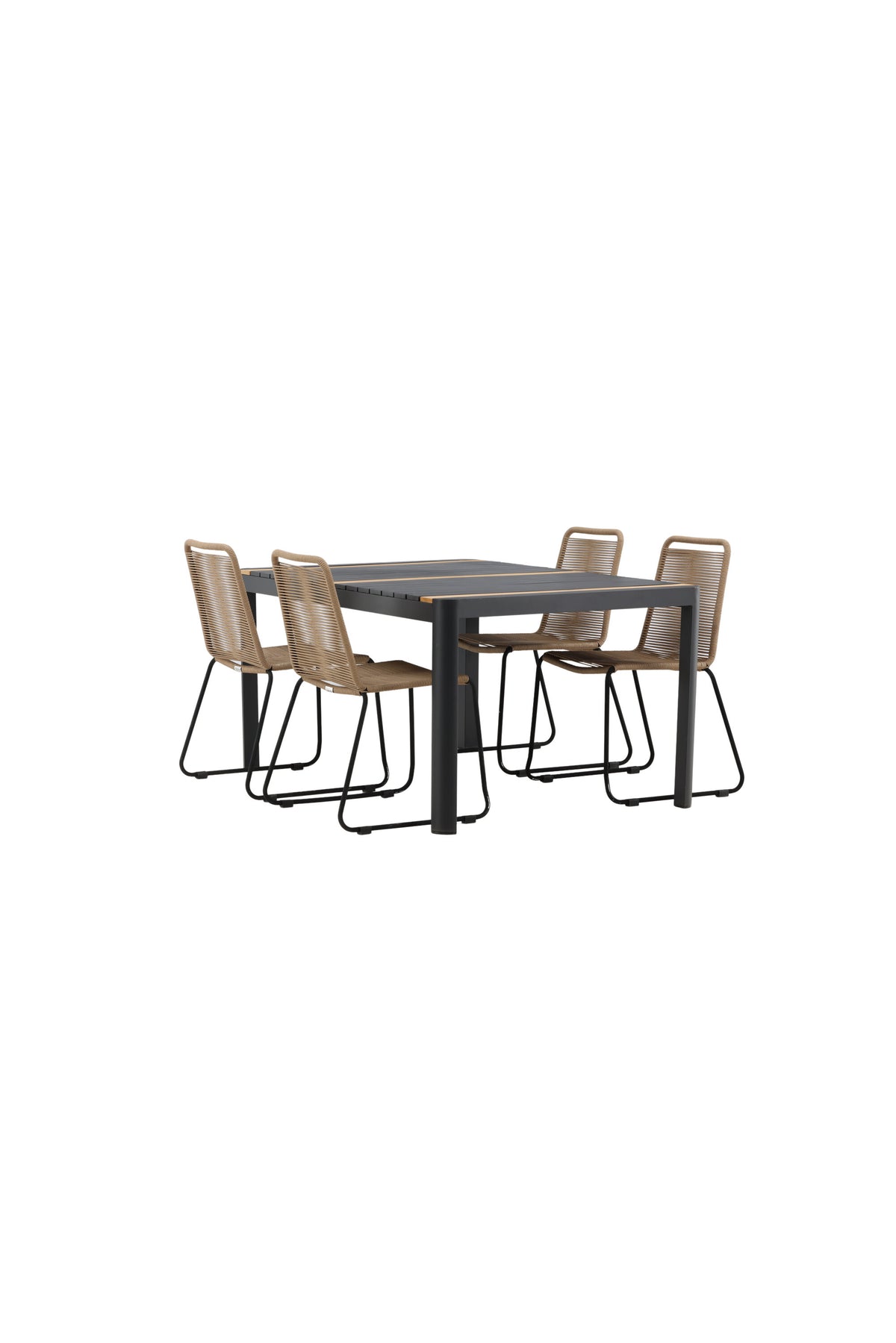 Togo Matbord med Lindos Stolarna – Bord: 75x150x90 Stol: 59x86x57