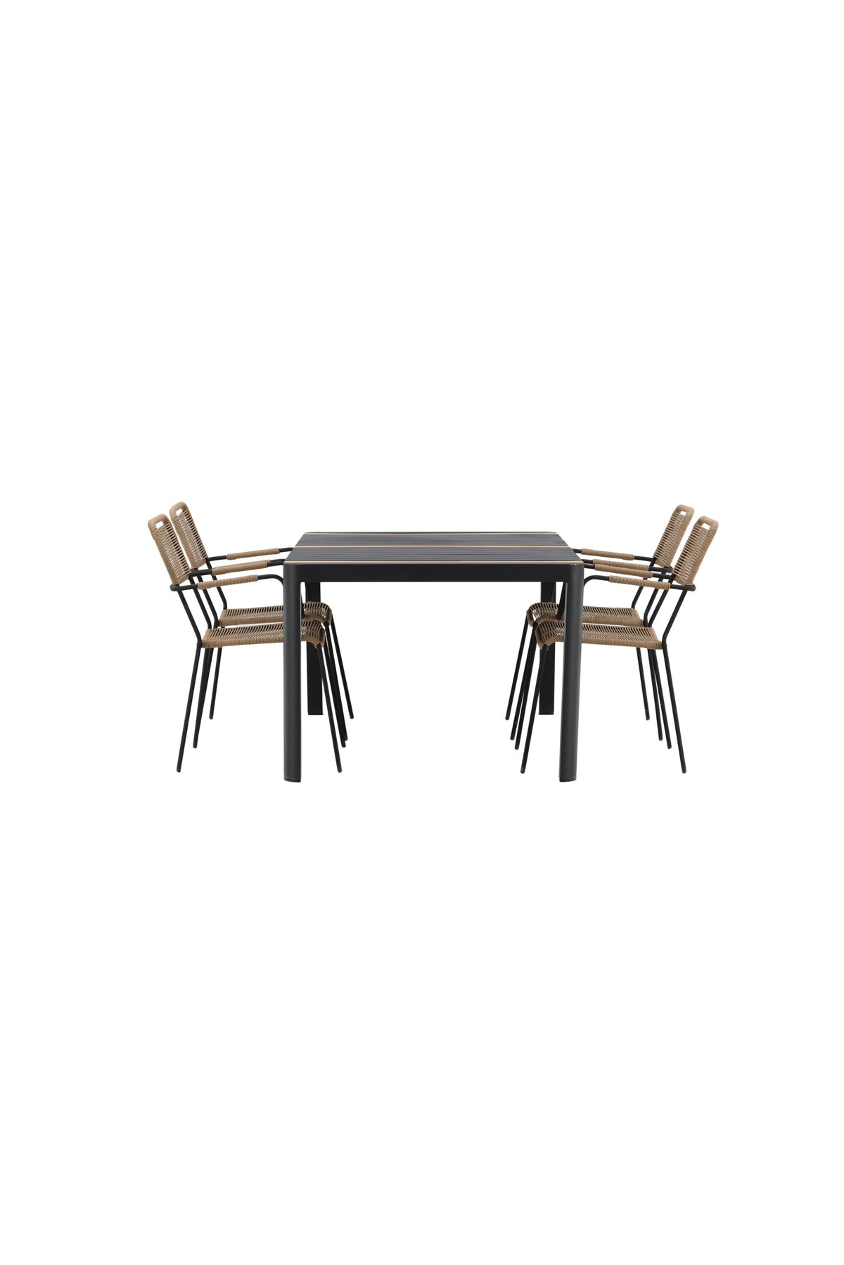 Togo Matbord med Lindos Stolarna – Bord: 75x150x90 Stol: 66x85x55