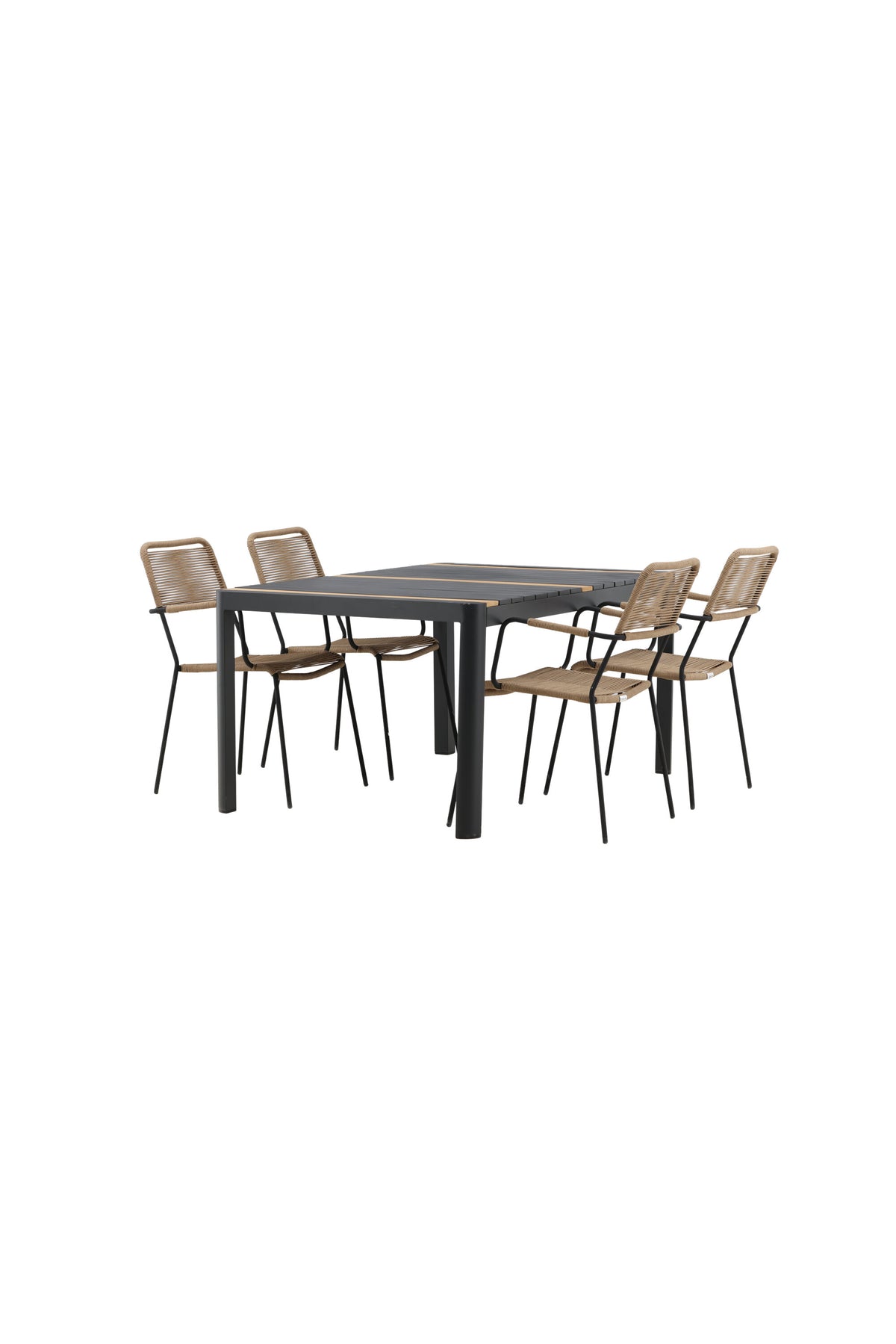 Togo Matbord med Lindos Stolarna – Bord: 75x150x90 Stol: 66x85x55