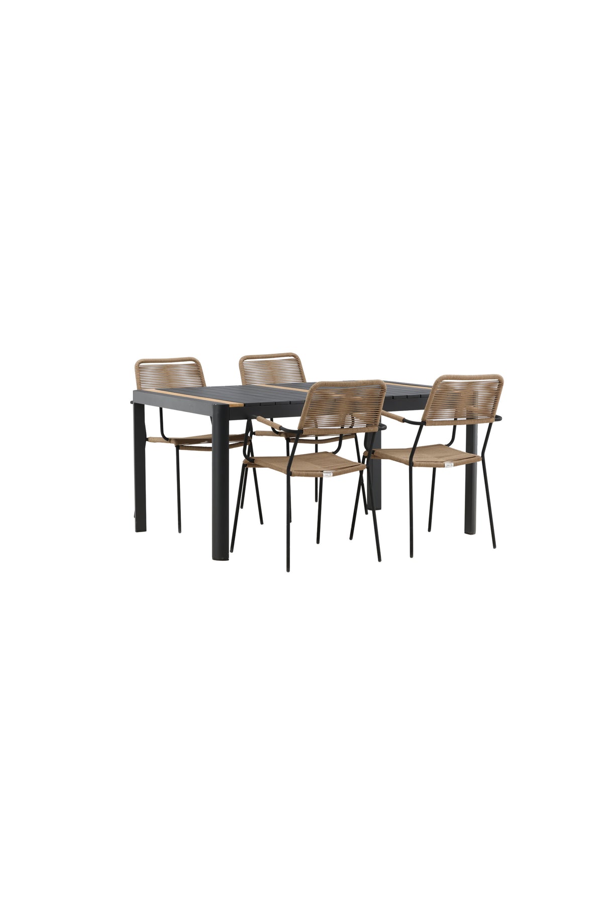Togo Matbord med Lindos Stolarna – Bord: 75x150x90 Stol: 66x85x55