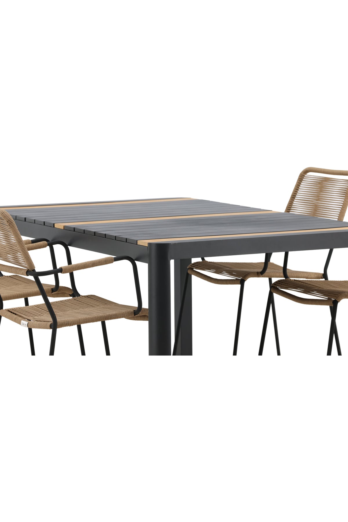 Togo Matbord med Lindos Stolarna – Bord: 75x150x90 Stol: 66x85x55
