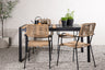 Togo Matbord med Lindos Stolarna – Bord: 75x150x90 Stol: 66x85x55