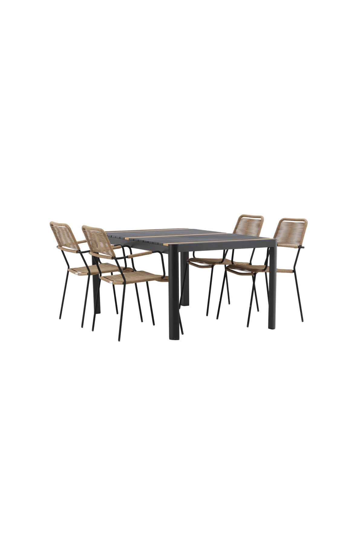 Togo Matbord med Lindos Stolarna – Bord: 75x150x90 Stol: 66x85x55