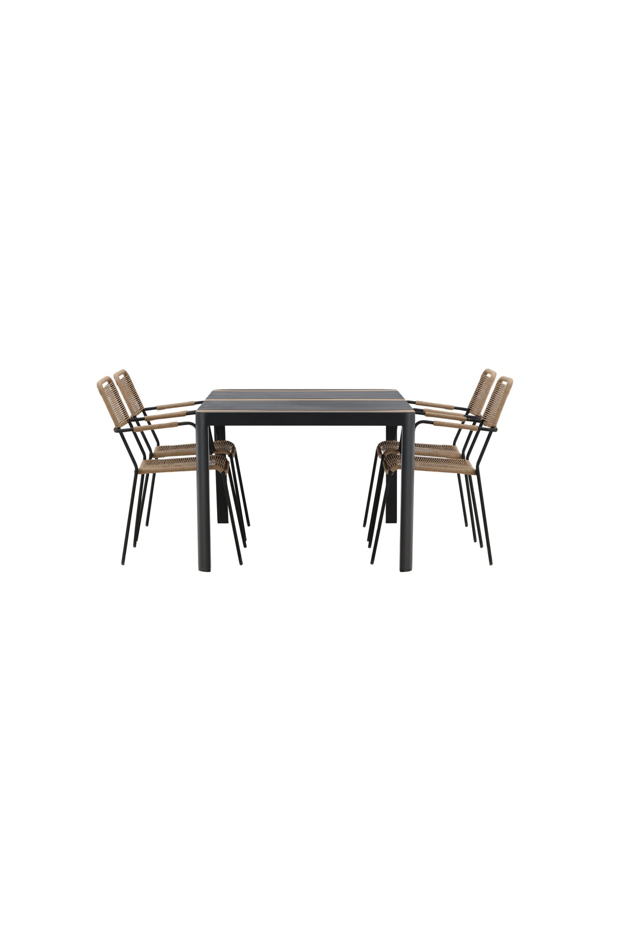 Togo Matbord med Lindos Stolarna – Bord: 75x150x90 Stol: 66x85x55