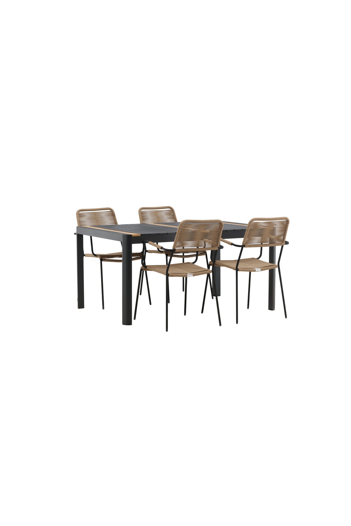 Togo Matbord med Lindos Stolarna – Bord: 75x150x90 Stol: 66x85x55
