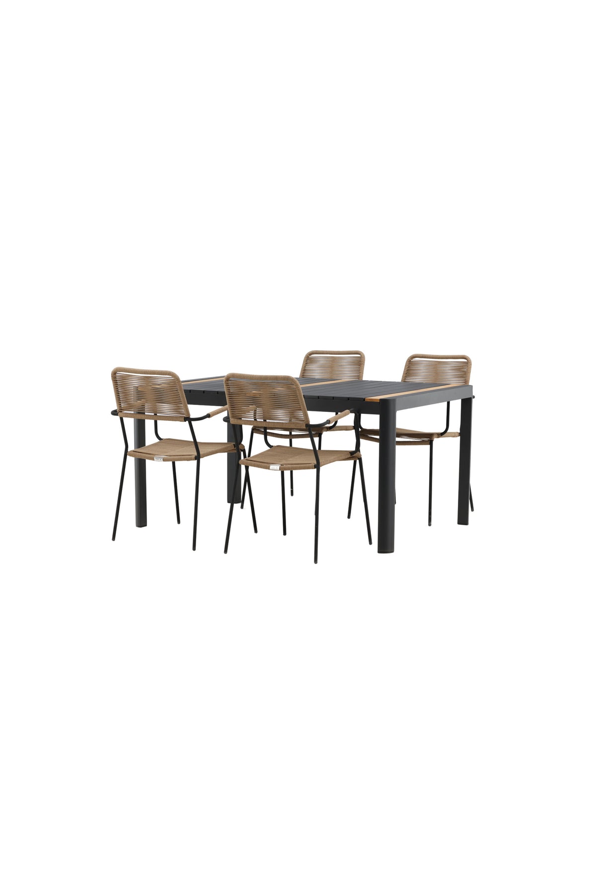 Togo Matbord med Lindos Stolarna – Bord: 75x150x90 Stol: 66x85x55