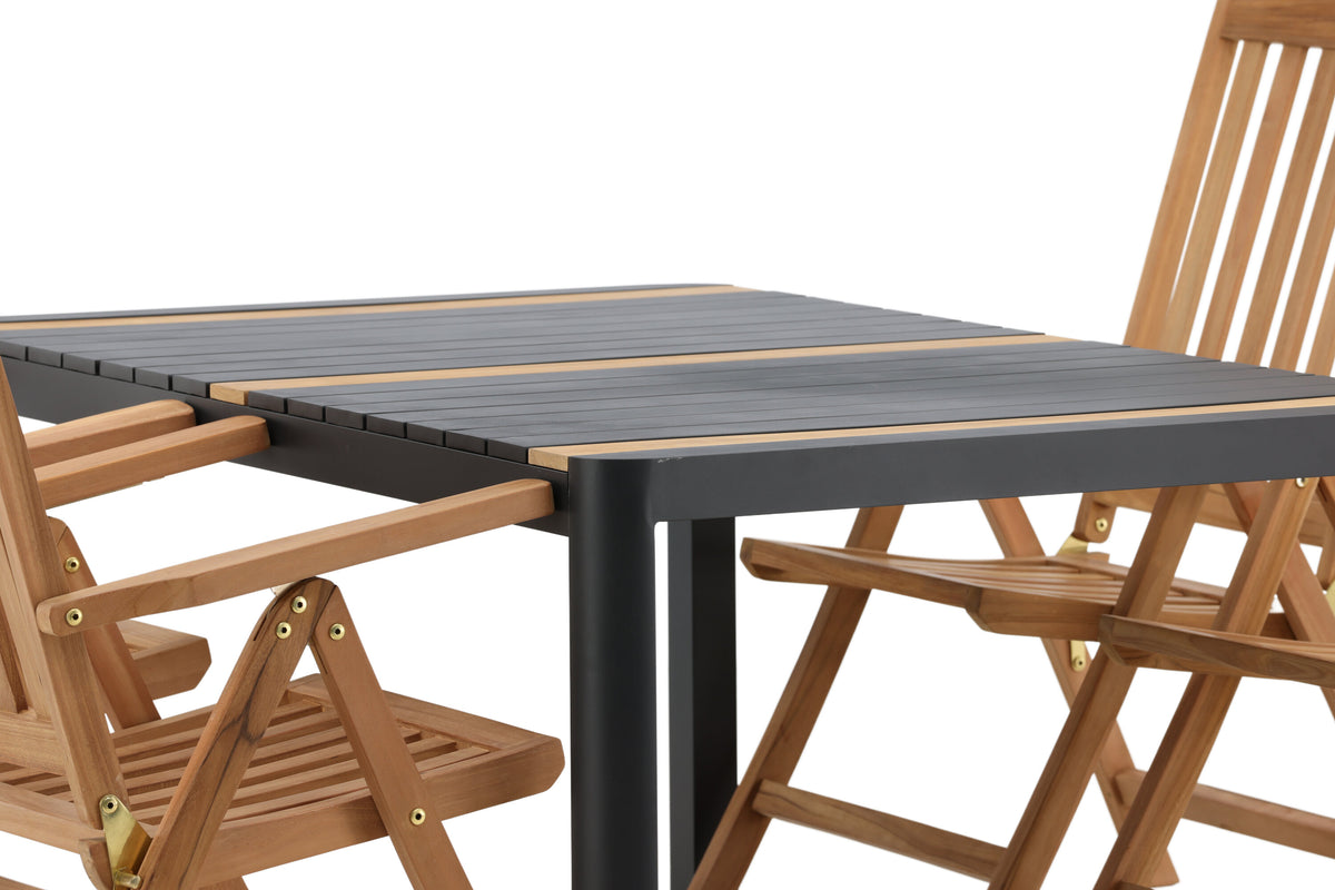 Togo Matbord med Kenya Stolarna – Bord: 75x150x90 Stol: 73x105x62