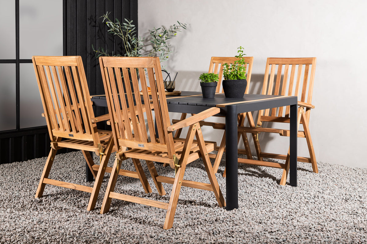 Togo Matbord med Kenya Stolarna – Bord: 75x150x90 Stol: 73x105x62