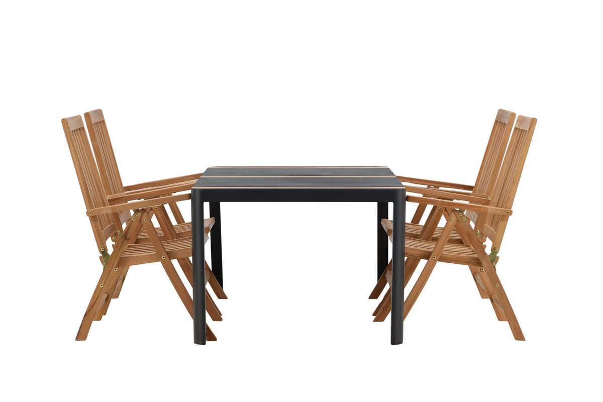 Togo Matbord med Kenya Stolarna – Bord: 75x150x90 Stol: 73x105x62