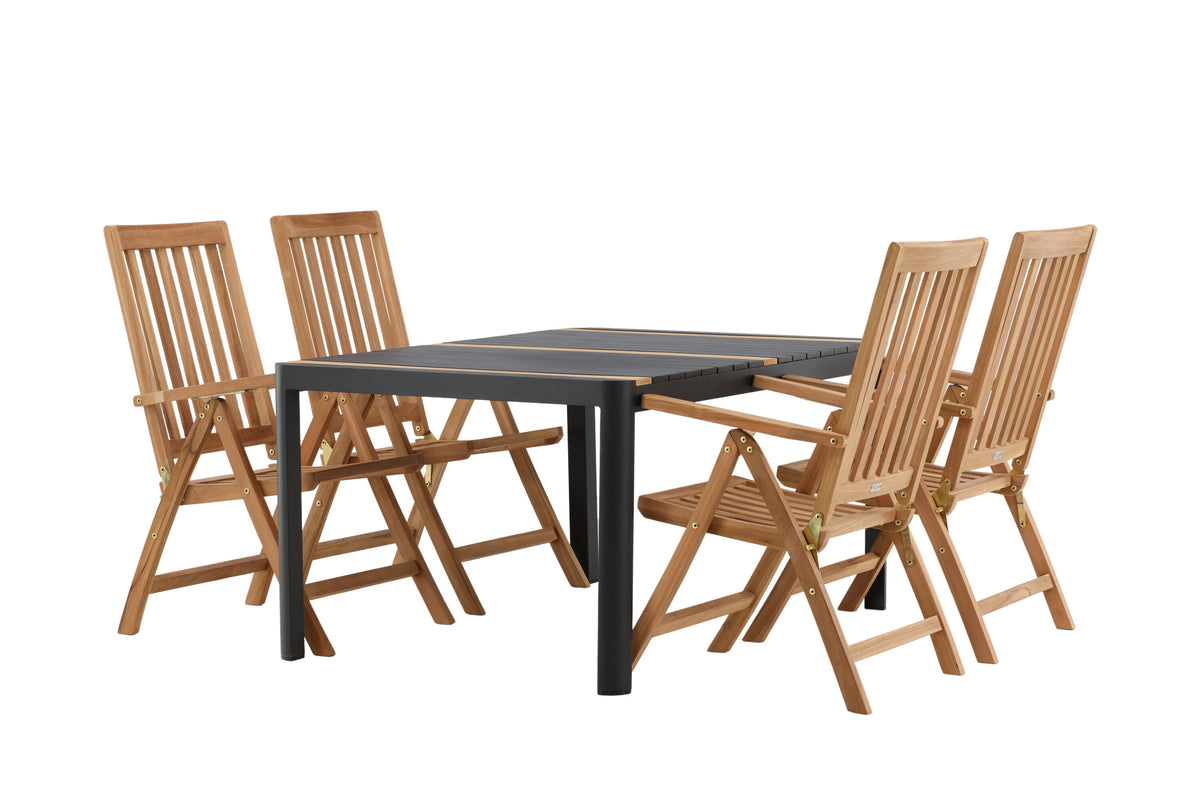 Togo Matbord med Kenya Stolarna – Bord: 75x150x90 Stol: 73x105x62