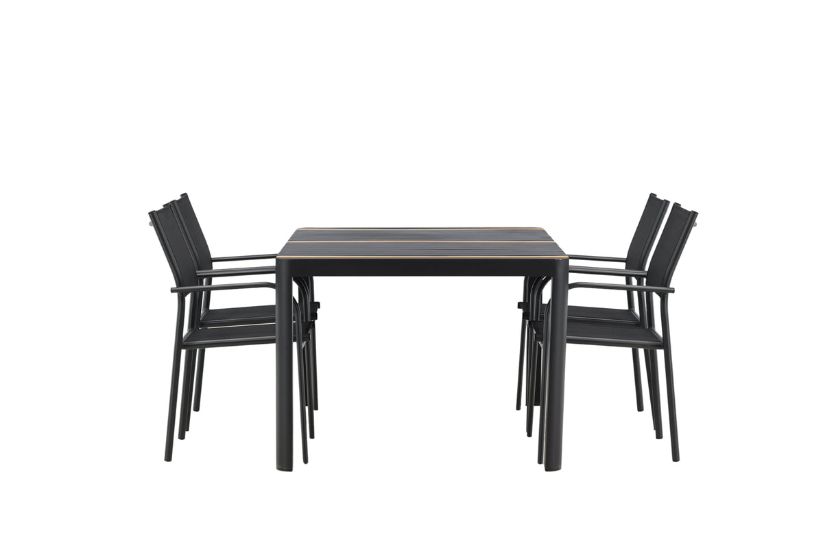 Togo Matbord med Santorini Stolarna – Bord: 75x150x90 Stol: 58x88x56