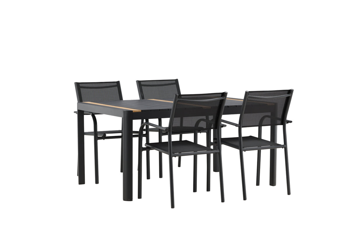 Togo Matbord med Santorini Stolarna – Bord: 75x150x90 Stol: 58x88x56