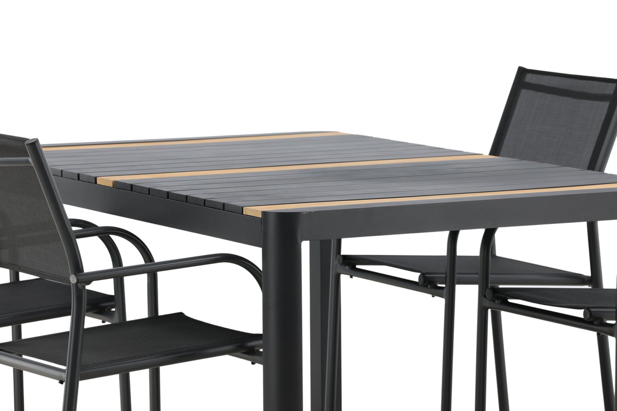 Togo Matbord med Santorini Stolarna – Bord: 75x150x90 Stol: 58x88x56