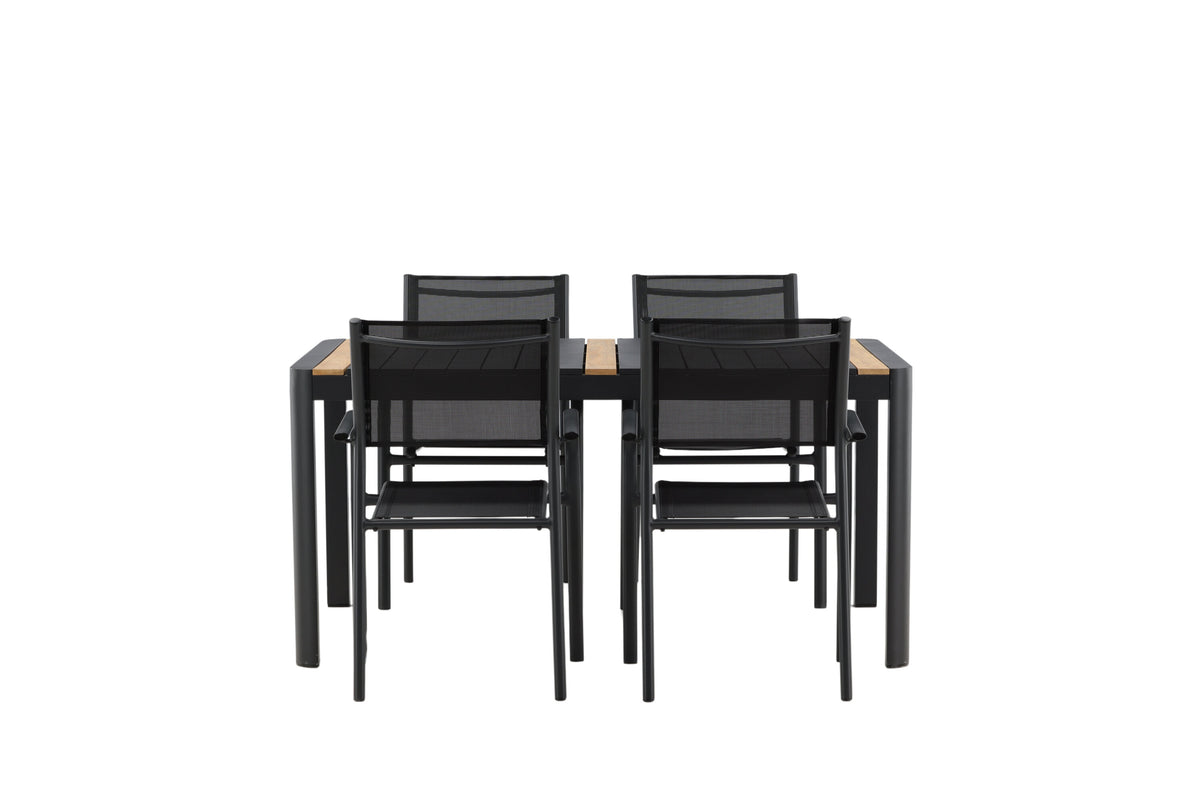 Togo Matbord med Santorini Stolarna – Bord: 75x150x90 Stol: 58x88x56