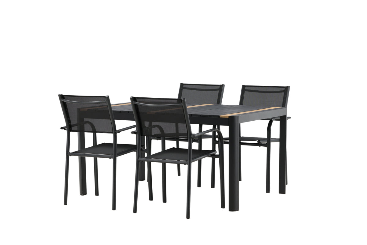 Togo Matbord med Santorini Stolarna – Bord: 75x150x90 Stol: 58x88x56