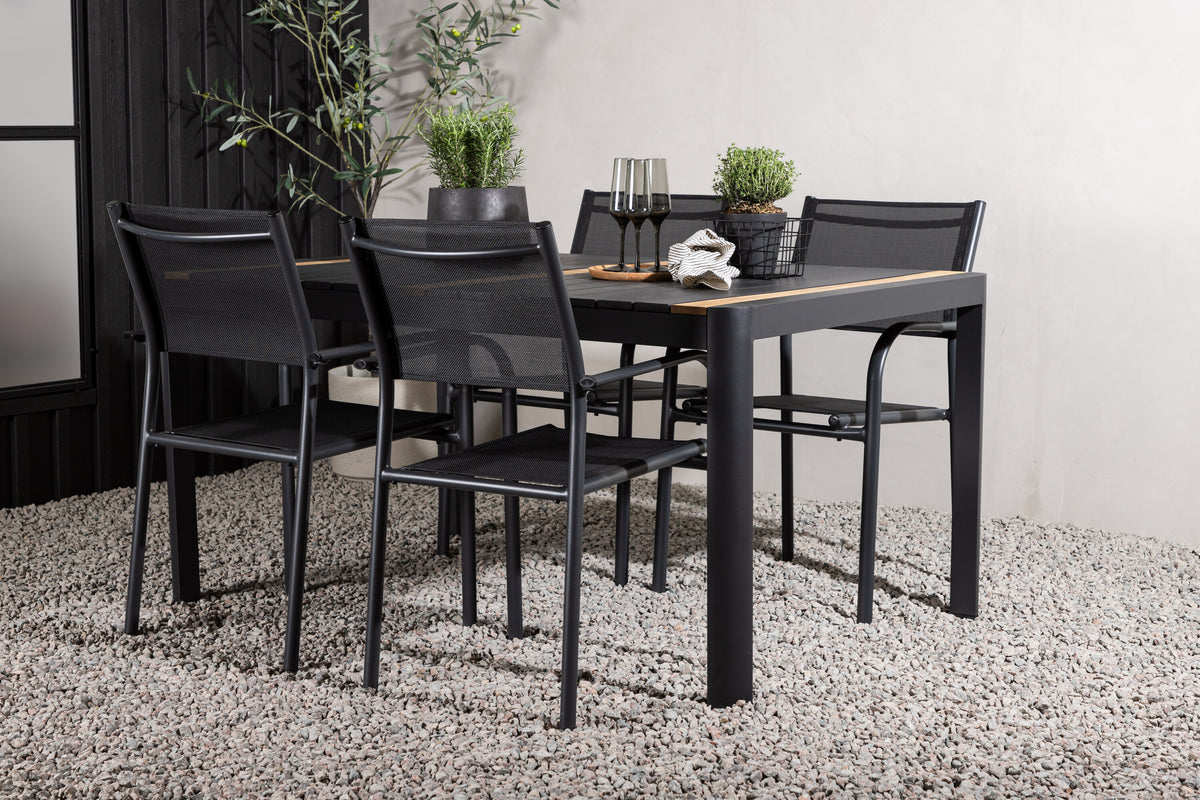 Togo Matbord med Santorini Stolarna – Bord: 75x150x90 Stol: 58x88x56