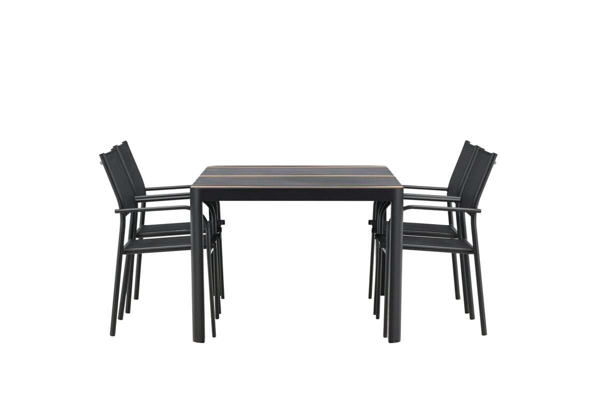 Togo Matbord med Santorini Stolarna – Bord: 75x150x90 Stol: 58x88x56