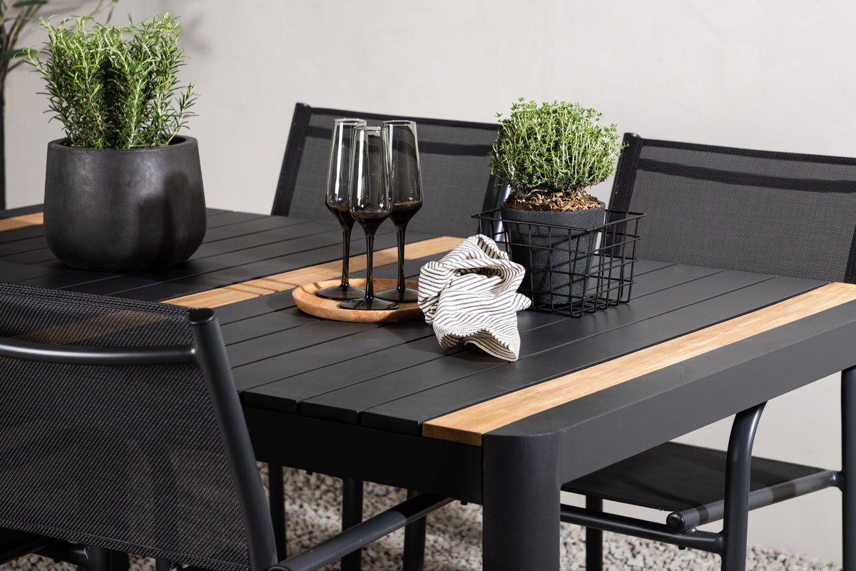 Togo Matbord med Santorini Stolarna – Bord: 75x150x90 Stol: 58x88x56