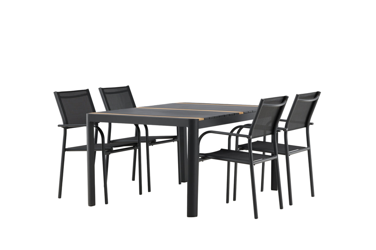 Togo Matbord med Santorini Stolarna – Bord: 75x150x90 Stol: 58x88x56
