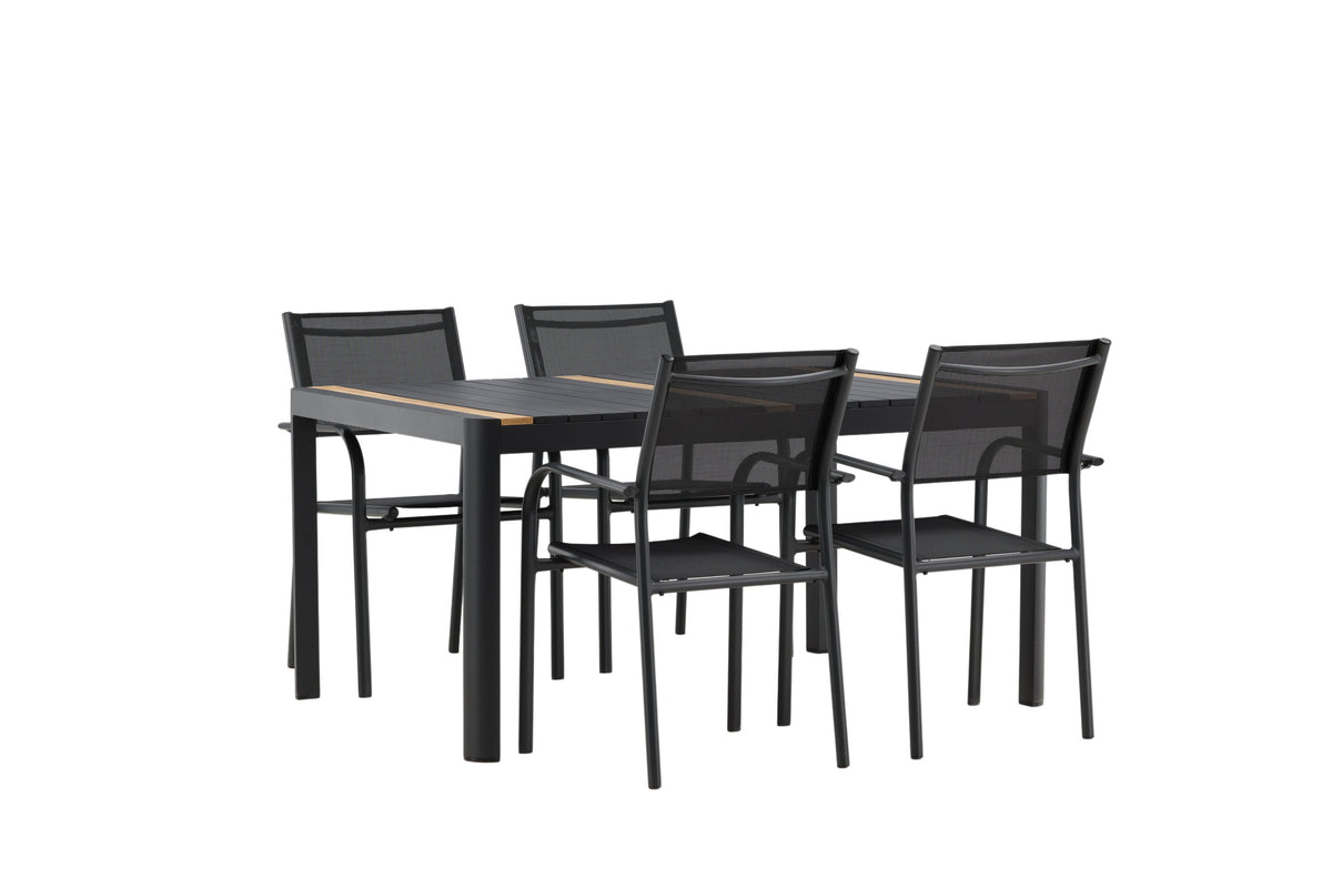 Togo Matbord med Santorini Stolarna – Bord: 75x150x90 Stol: 58x88x56