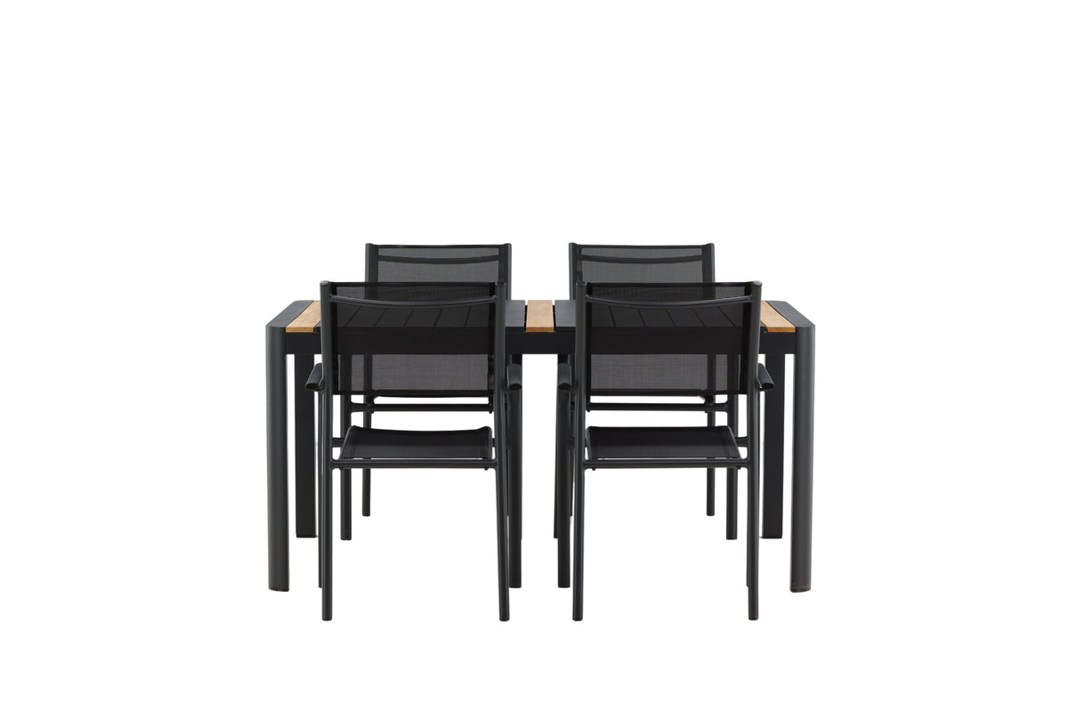Togo Matbord med Santorini Stolarna – Bord: 75x150x90 Stol: 58x88x56