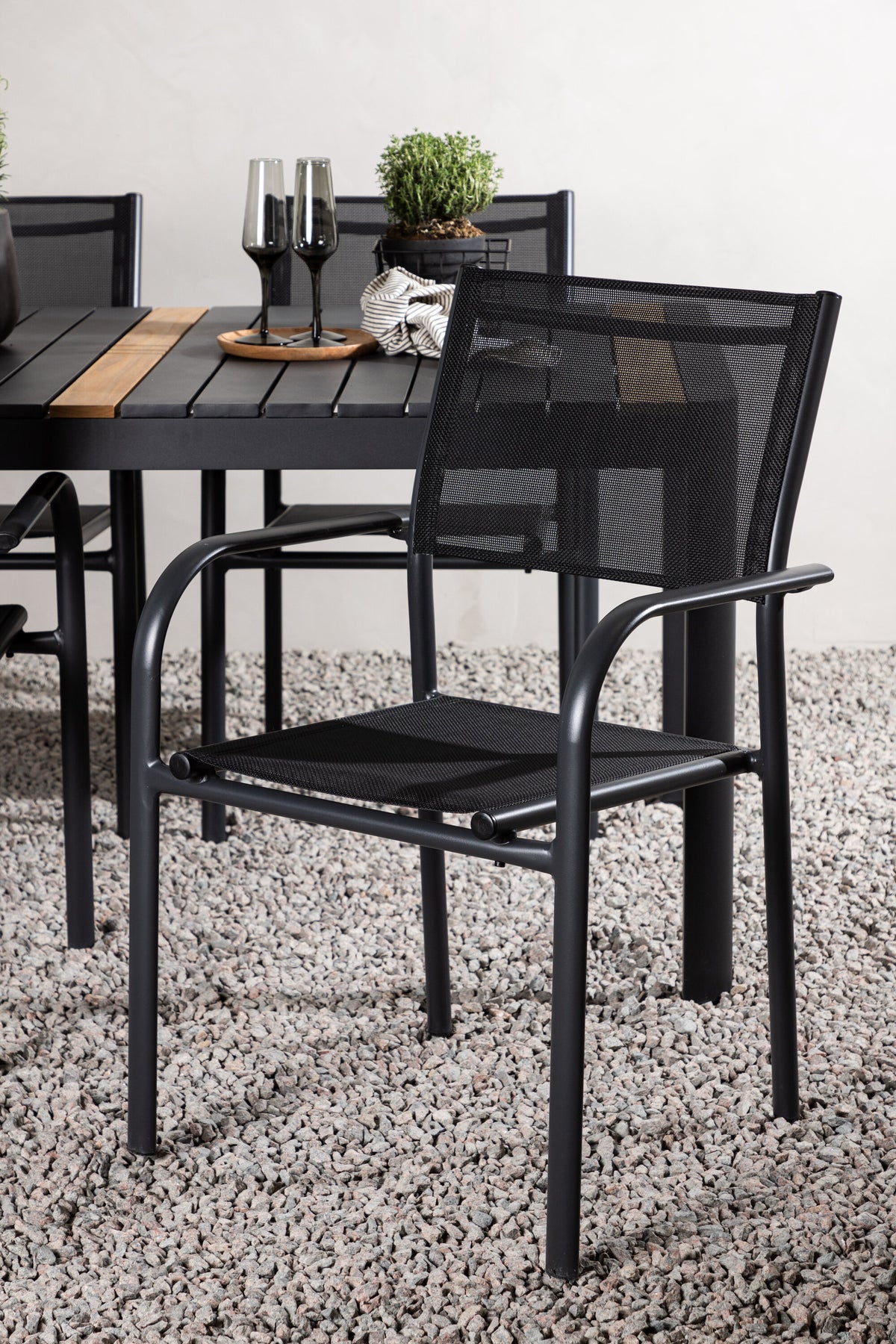 Togo Matbord med Santorini Stolarna – Bord: 75x150x90 Stol: 58x88x56