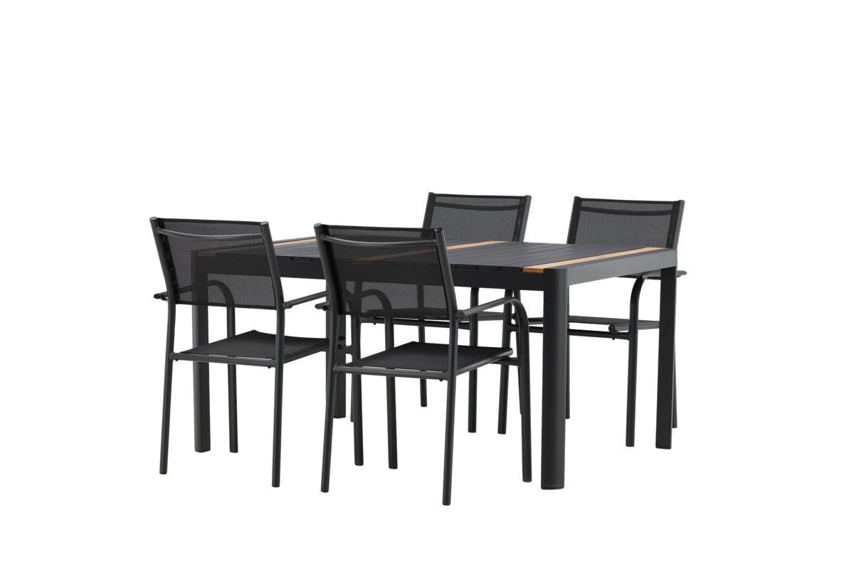 Togo Matbord med Santorini Stolarna – Bord: 75x150x90 Stol: 58x88x56