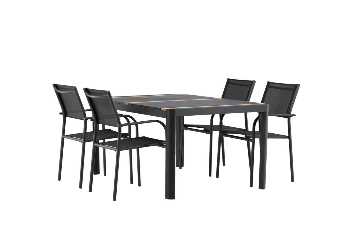 Togo Matbord med Santorini Stolarna – Bord: 75x150x90 Stol: 58x88x56