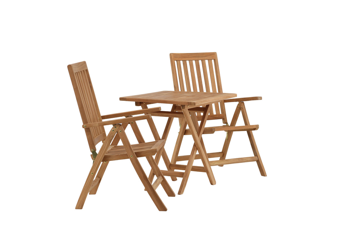 Kenya Matbord med Kenya Stolarna – Bord: 75x70x70 Stol: 50x105x62