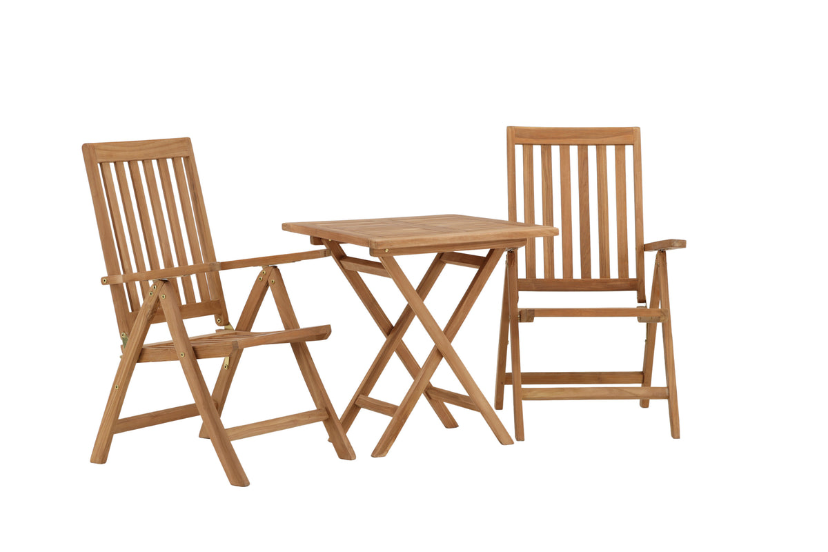 Kenya Matbord med Kenya Stolarna – Bord: 75x70x70 Stol: 50x105x62