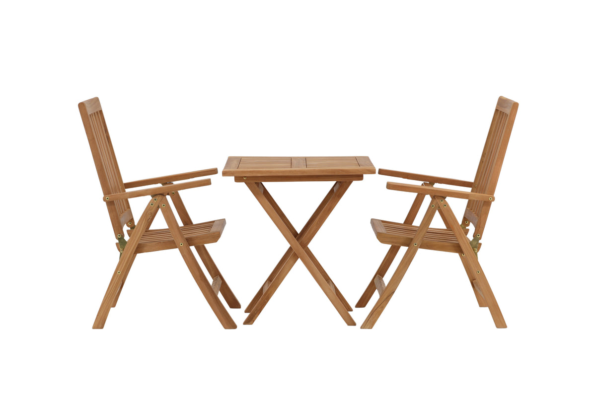 Kenya Matbord med Kenya Stolarna – Bord: 75x70x70 Stol: 50x105x62