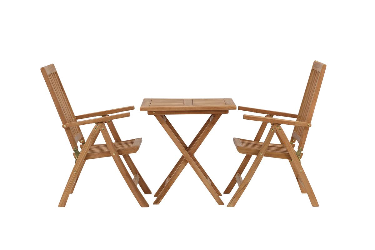 Kenya Matbord med Kenya Stolarna – Bord: 75x70x70 Stol: 50x105x62