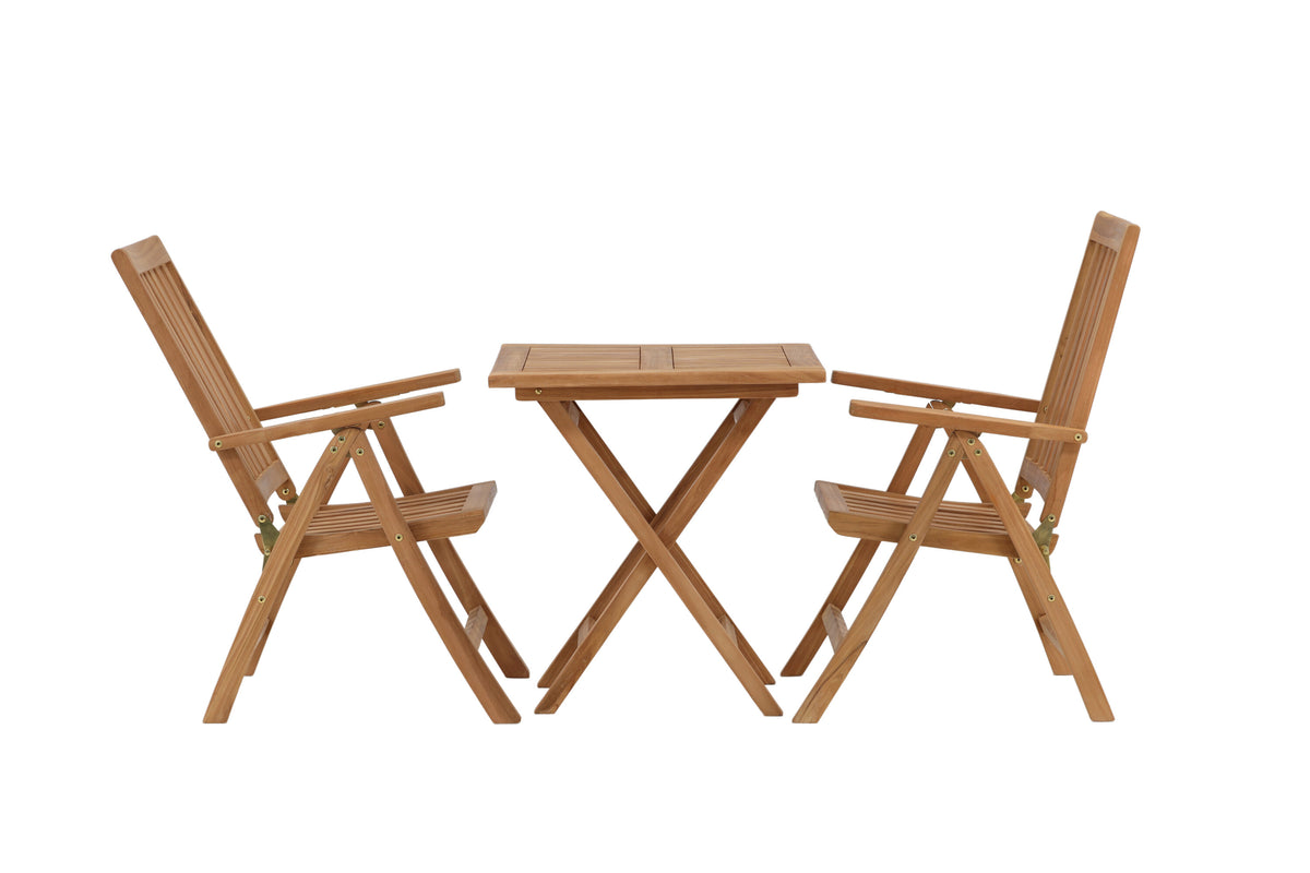 Kenya Matbord med Kenya Stolarna – Bord: 75x70x70 Stol: 50x105x62