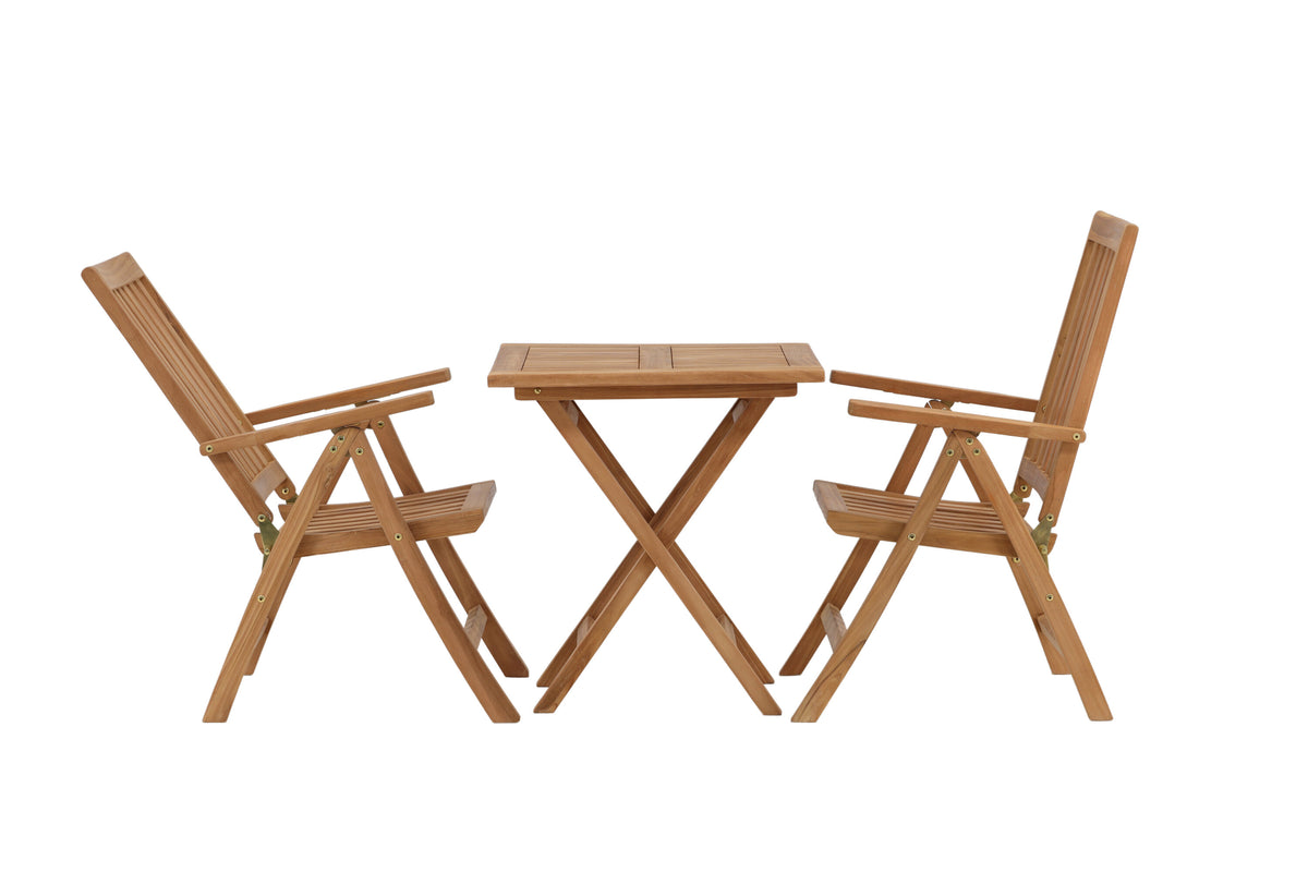 Kenya Matbord med Kenya Stolarna – Bord: 75x70x70 Stol: 50x105x62