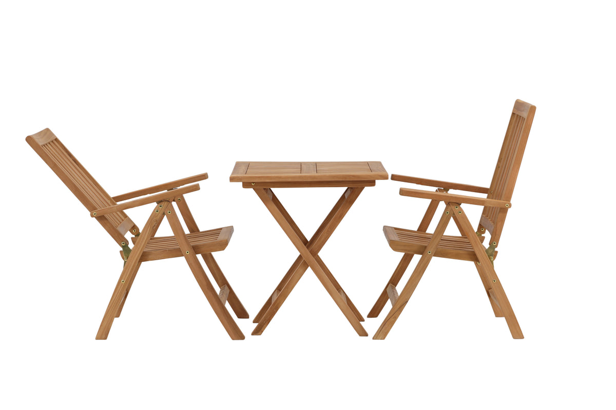 Kenya Matbord med Kenya Stolarna – Bord: 75x70x70 Stol: 50x105x62