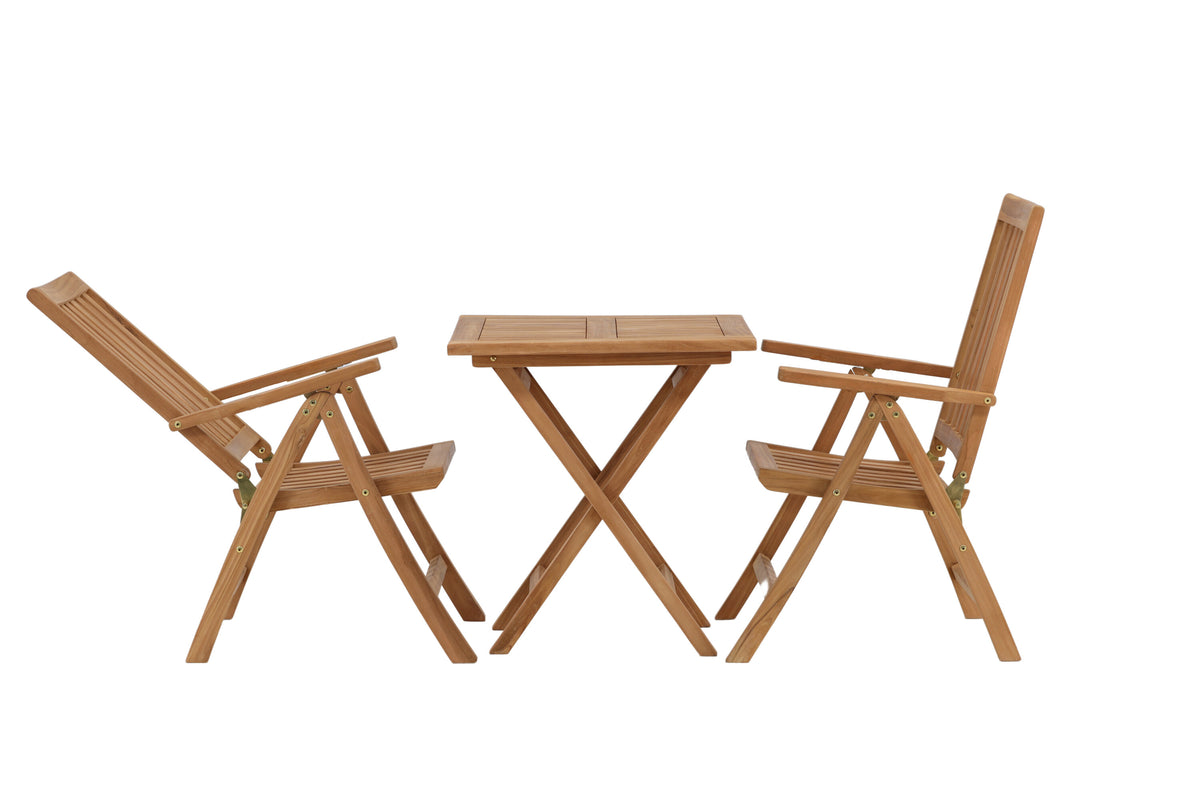 Kenya Matbord med Kenya Stolarna – Bord: 75x70x70 Stol: 50x105x62