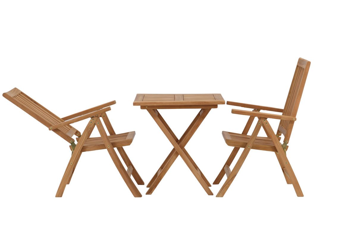 Kenya Matbord med Kenya Stolarna – Bord: 75x70x70 Stol: 50x105x62